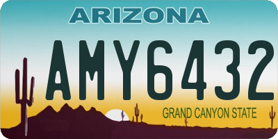 AZ license plate AMY6432