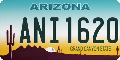 AZ license plate ANI1620