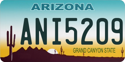 AZ license plate ANI5209