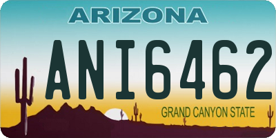 AZ license plate ANI6462