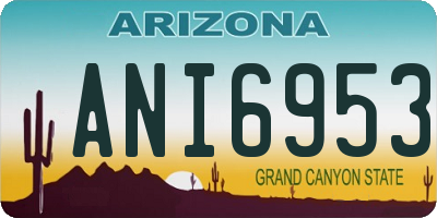 AZ license plate ANI6953