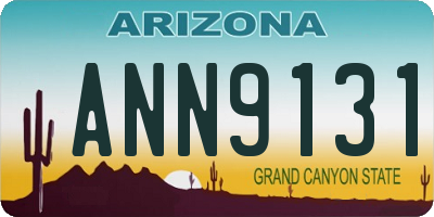 AZ license plate ANN9131