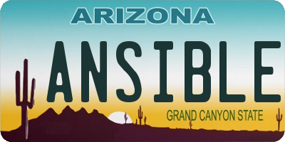 AZ license plate ANSIBLE