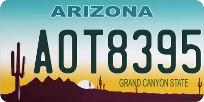 AZ license plate AOT8395
