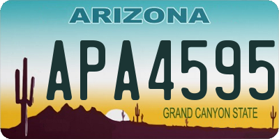 AZ license plate APA4595
