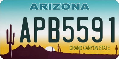 AZ license plate APB5591