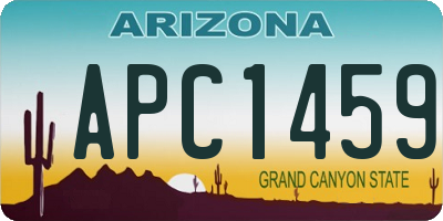 AZ license plate APC1459