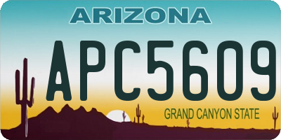 AZ license plate APC5609