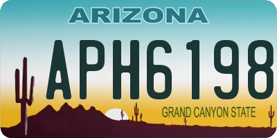 AZ license plate APH6198