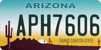 AZ license plate APH7606