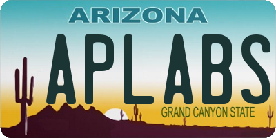 AZ license plate APLABS