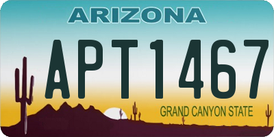 AZ license plate APT1467