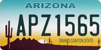 AZ license plate APZ1565