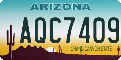 AZ license plate AQC7409