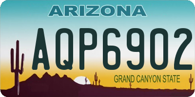 AZ license plate AQP6902