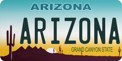 AZ license plate ARIZONA