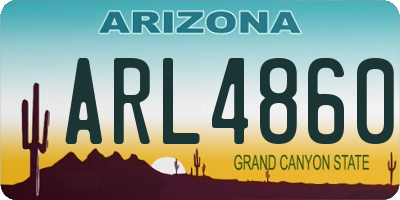 AZ license plate ARL4860