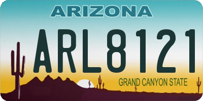 AZ license plate ARL8121