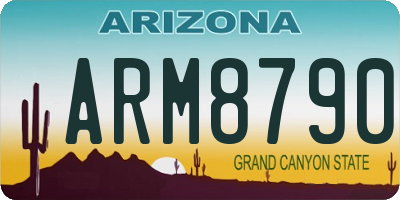 AZ license plate ARM8790