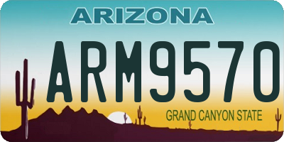 AZ license plate ARM9570