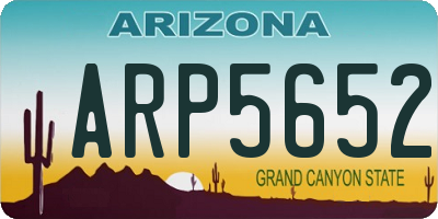 AZ license plate ARP5652