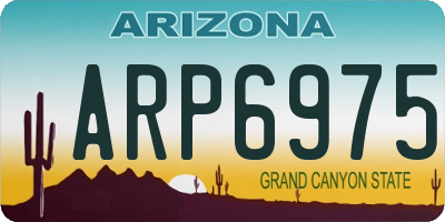 AZ license plate ARP6975