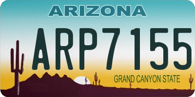 AZ license plate ARP7155