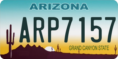 AZ license plate ARP7157