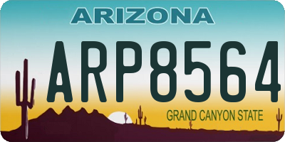 AZ license plate ARP8564