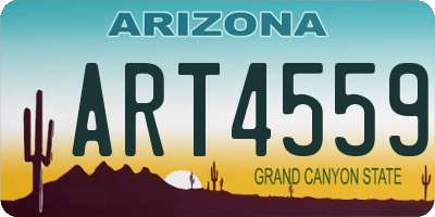 AZ license plate ART4559