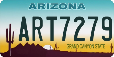 AZ license plate ART7279