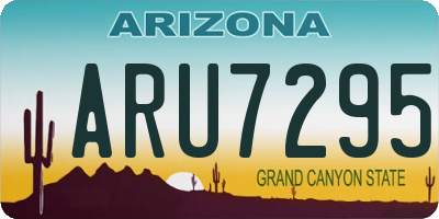 AZ license plate ARU7295