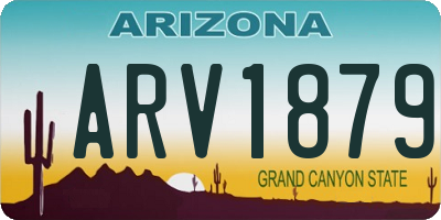 AZ license plate ARV1879