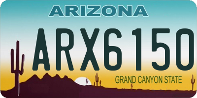 AZ license plate ARX6150