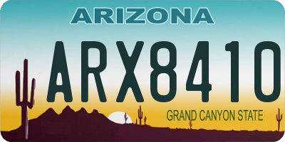 AZ license plate ARX8410