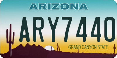 AZ license plate ARY7440