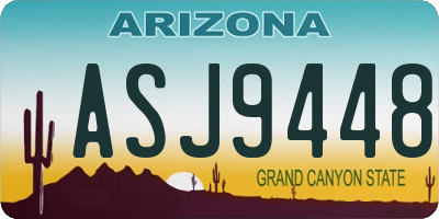 AZ license plate ASJ9448