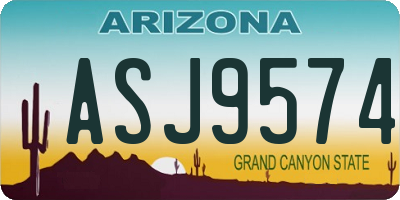 AZ license plate ASJ9574