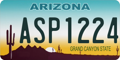 AZ license plate ASP1224