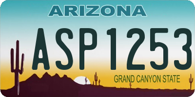 AZ license plate ASP1253