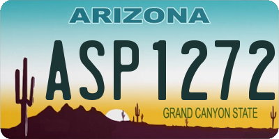AZ license plate ASP1272