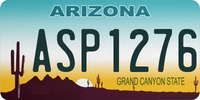 AZ license plate ASP1276