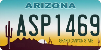 AZ license plate ASP1469