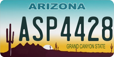 AZ license plate ASP4428
