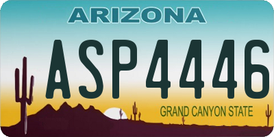 AZ license plate ASP4446