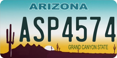 AZ license plate ASP4574