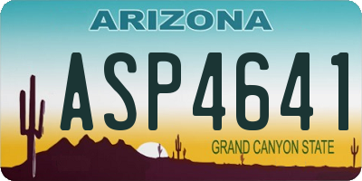 AZ license plate ASP4641