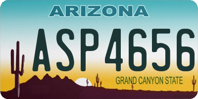 AZ license plate ASP4656