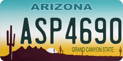 AZ license plate ASP4690