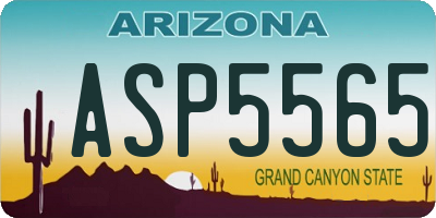 AZ license plate ASP5565